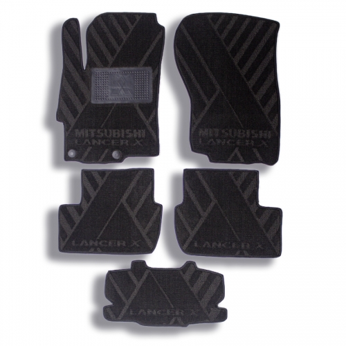 Interior textile mats MITSUBISHI Lancer X (2007>)