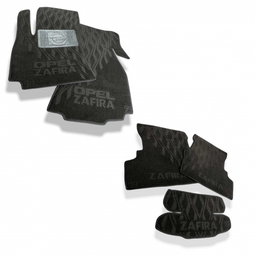Interior textile mats OPEL Zafira A (5 seats) (1999>) - 8