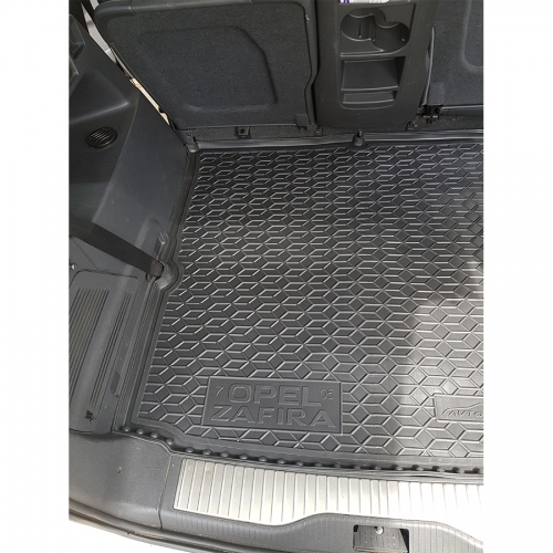 Polyurethane trunk mats OPEL Zafira B (5 seats) (2005>) (3-rd row) - 2