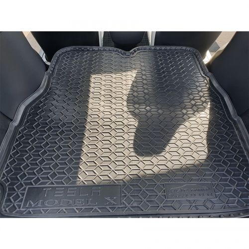 Килимки багажнику поліуританові  задній (7 місць великий) TESLA (Тесла) Model X (2015-2021) (7 місць) - 2