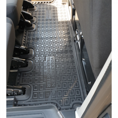 Килимки салону поліуританові VW (ФольксВаген) T 5-T 6 Transporter (2-й ряд) (двері на обидві сторони)