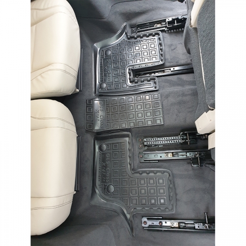 Polyurethane interior mats 3-rd row MERCEDES X 167 (GLS- class) (2019) - 2