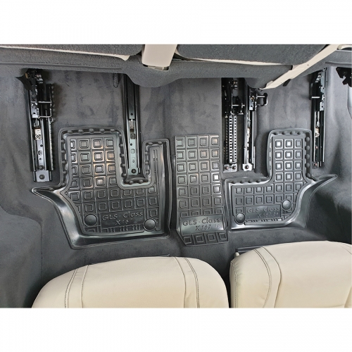 Polyurethane interior mats 3-rd row MERCEDES X 167 (GLS- class) (2019) - 4