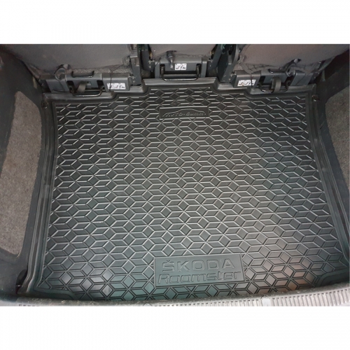 Килимки багажнику полiуритановi  SKODA (Шкода) Roomster - 1