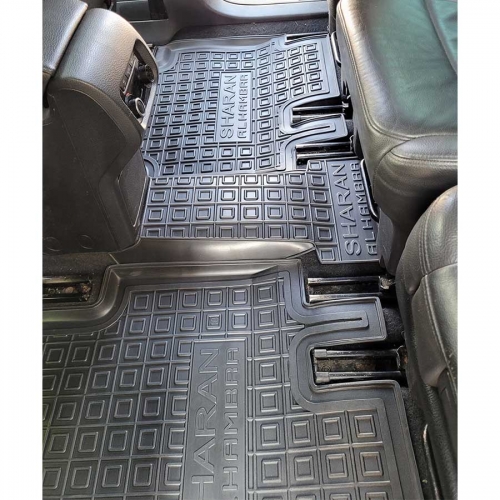 Килимки салону полiуритановi VW (ФольксВаген) Sharan (2010-) (5мест) - 9