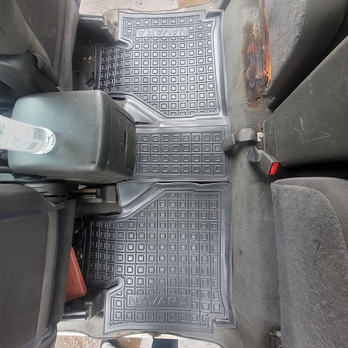 Килимки салону полiуритановi  NISSAN (Ніссан) Navara DoubleCab (2005-2008) - 8