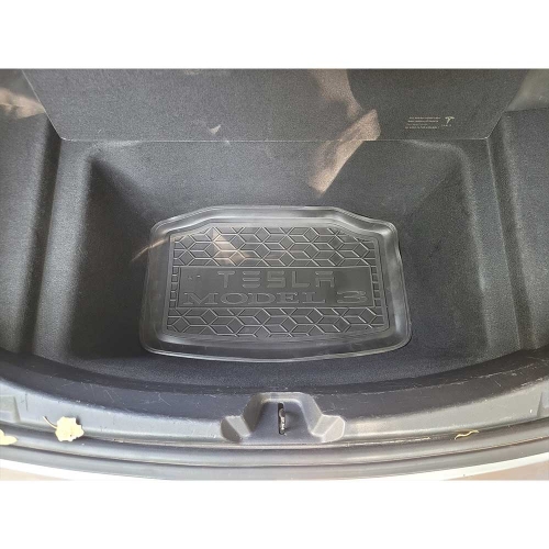 Килимки багажнику полiуритановi задній (нижня ніша) TESLA (Тесла) Model 3 (2017-2022)