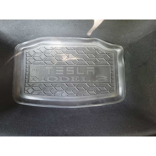Килимки багажнику полiуритановi задній (нижня ніша) TESLA (Тесла) Model 3 (2017-2022) - 2