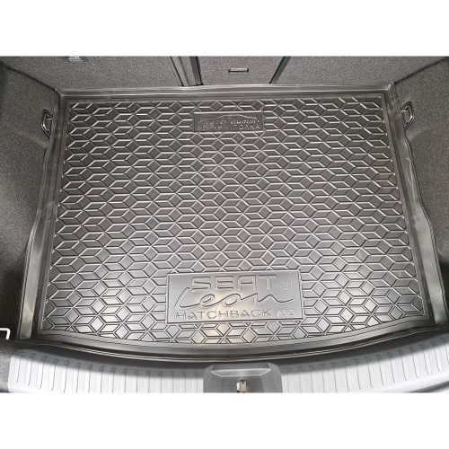 Килимки багажнику полiуритановi  хетчбек №2 дворівневий (верхня полка) SEAT (Сеат) Leon (2021-)  - 3