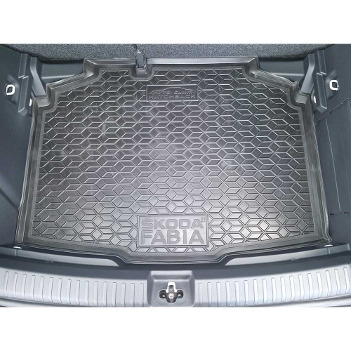 Килимки багажнику полiуритановi  SKODA (Шкода) Fabia lV 2021 - 1