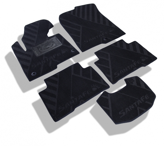 Interior textile mats HYUNDAI Santa-Fe (2012>) (5 seats)