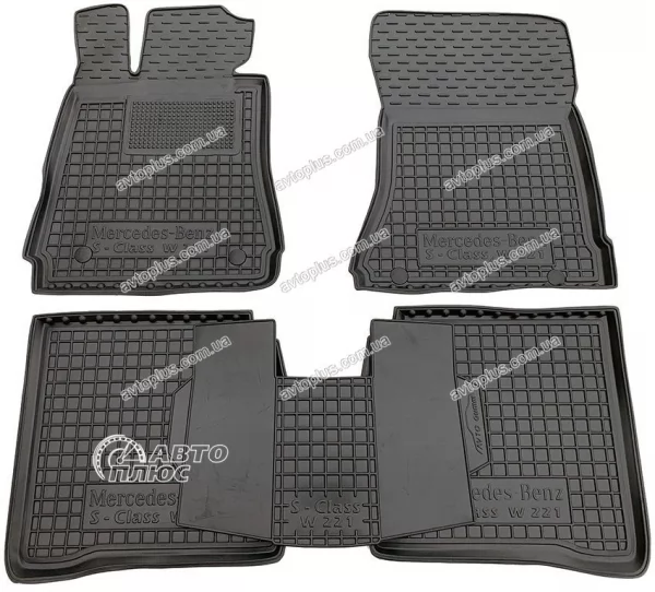 Килимки салону поліуретанові MERCEDES (Мерседес) S - class (W221) (4matic) long (2006-2013) 