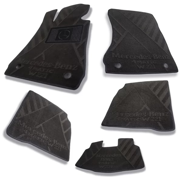 Килимки салону текстильні MERCEDES (Мерседес) S - class (W221) (4matic) long (2006-2013)  - 2