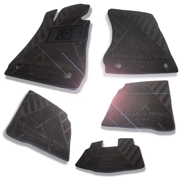 Килимки салону текстильні MERCEDES (Мерседес) S - class (W221) (4matic) long (2006-2013)  - 3