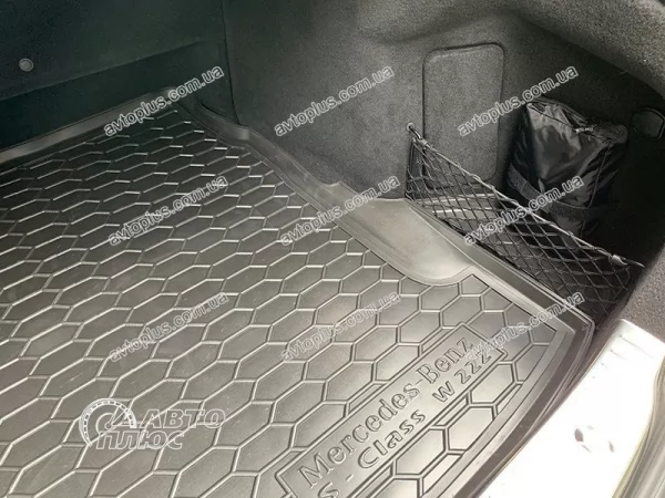 Килимки багажнику поліуретанові MERCEDES (Мерседес) S - class (W 222) long (2013>) - 3