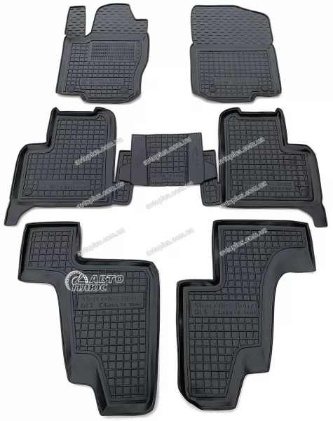 Килимки салону поліуретанові MERCEDES (Мерседес) GL- class (X166) (3-й ряд) (2012>)/GLS (GLS - class 2014>)