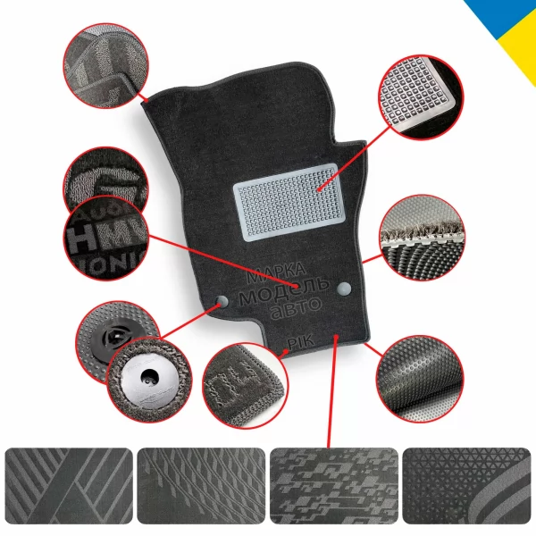 Килимки салону текстильні BMW (БМВ) I3