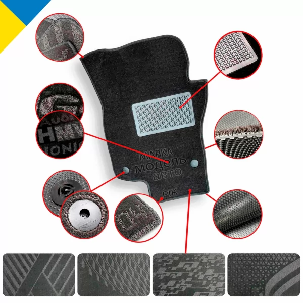 Килимки салону текстильні CHERY (Чері) Amulet (2012>)