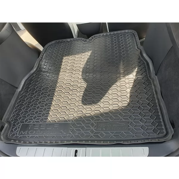 Килимки багажнику поліуретанові задній (7 місць великий) TESLA (Тесла) Model X (2015-2021) (7 місць) - 1