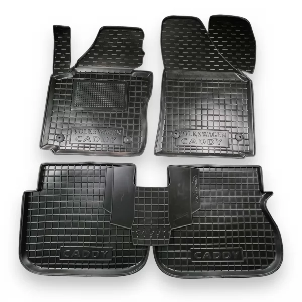 Килимки салону поліуретанові VW (ФольксВаген) Caddy (2004>) (3 дв.)