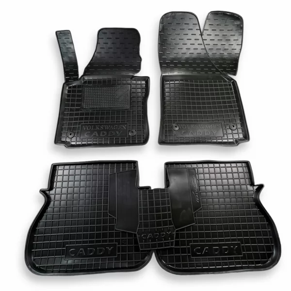 Килимки салону поліуретанові VW (ФольксВаген) Caddy (2013>) (4 дв.) 