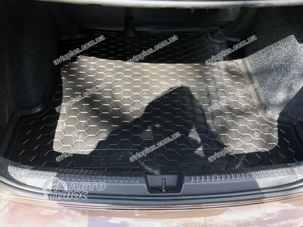 Килимки багажнику поліуретанові VW (ФольксВаген) Polo (2010>) (sedan) - 1