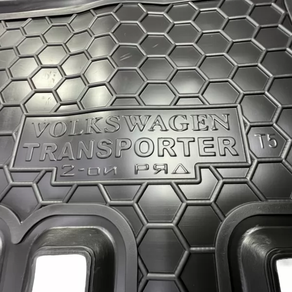 Килимки салону поліуретанові VW (ФольксВаген) T 5 (2010>) Caravelle TOP (2-й ряд) (з піччю) - 3