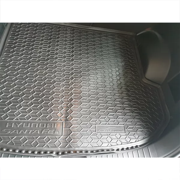 Килимки багажнику поліуретанові HYUNDAI (Хюндай) Santa-fe (2021-) (3 ряд) - 1