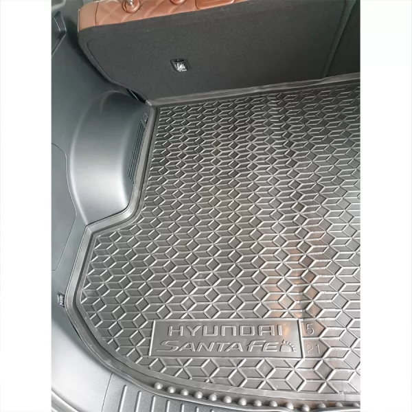 Килимки багажнику поліуретанові HYUNDAI (Хюндай) Santa-fe (2021-) (3 ряд) - 3