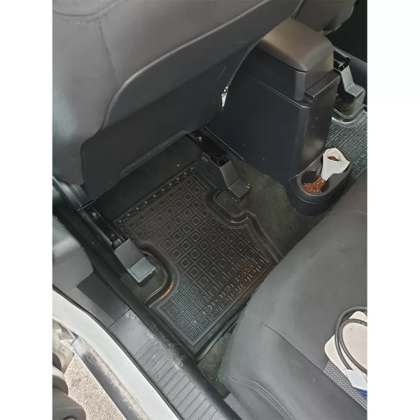 Килимки салону поліуретанові  JEEP (Джип) Compass (2011-2016) Var.2 (Водійський килим з 2 фіксаторами) - 7