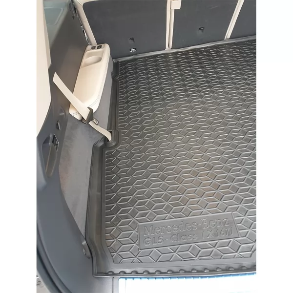 Килимки багажнику поліуретанові б MERCEDES (Мерседес) GLS- class (X 167) (7місць) (2019>) - 3