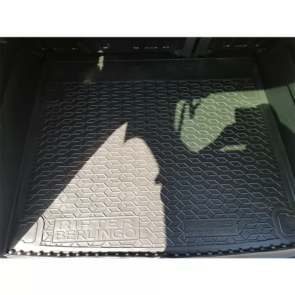 Килимки багажнику поліуретанові K PEUGEOT (Пежо) Rifter (Partner) (2019>) №1 (з підлокітником) - 3