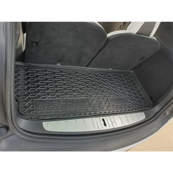 Килимки багажнику поліуретанові задній (7 місць малий) TESLA (Тесла) Model X (2015-2021) (7 місць) - 3