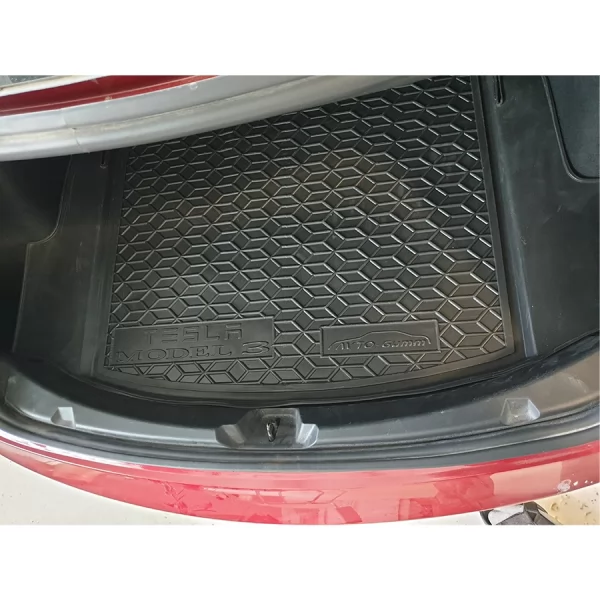 Килимки багажнику поліуретанові задній TESLA (Тесла) Model 3 (2017-2022) - 3