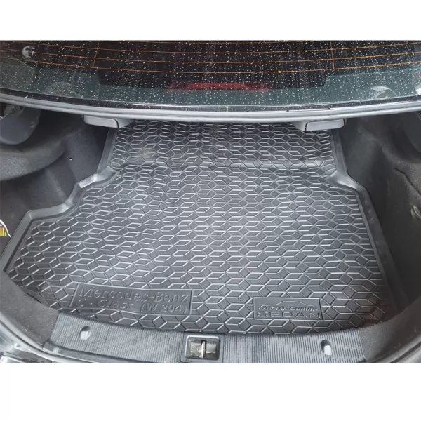 Килимки багажнику поліуретанові MERCEDES (Мерседес) C - class (W204) (2007>) - 1