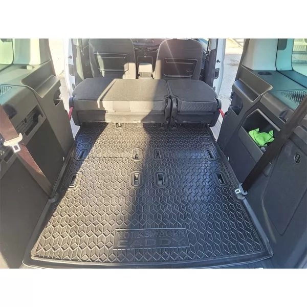 Килимки багажнику поліуретанові VW (ФольксВаген) Caddy MAXI (2021) (7м)▬ Багажник  - 2