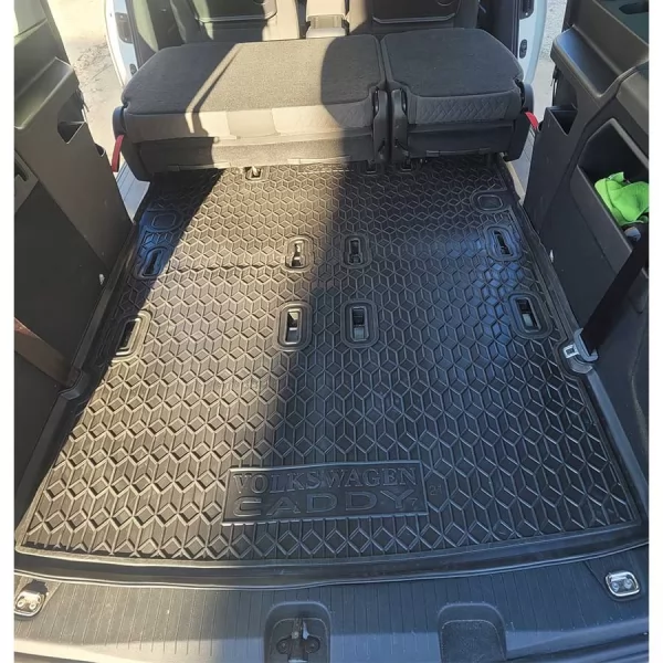 Килимки багажнику поліуретанові VW (ФольксВаген) Caddy MAXI (2021) (7м)▬ Багажник  - 3