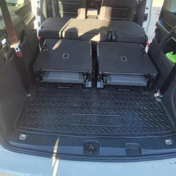 Килимки багажнику поліуретанові VW (ФольксВаген) Caddy MAXI (2021) (7м)▬ Багажник  - 7