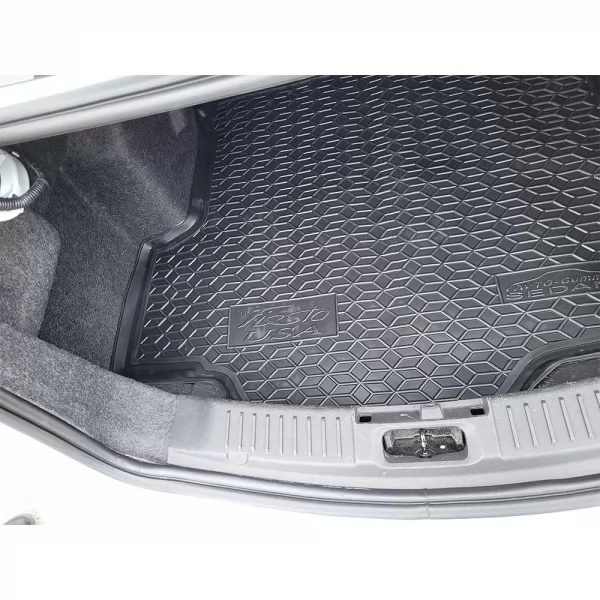 Polyurethane trunk mats FORD Fiesta (2010>) sedan (USA)  - 1