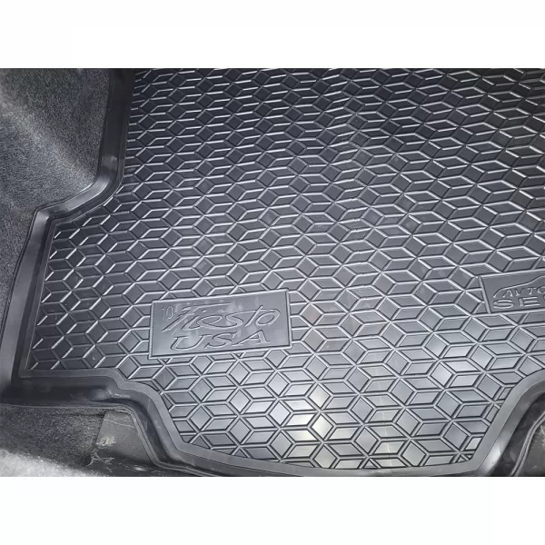 Polyurethane trunk mats FORD Fiesta (2010>) sedan (USA)  - 6