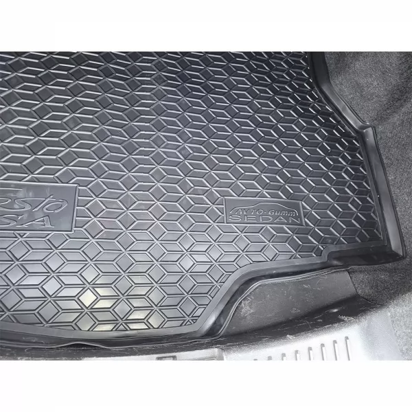 Polyurethane trunk mats FORD Fiesta (2010>) sedan (USA)  - 7