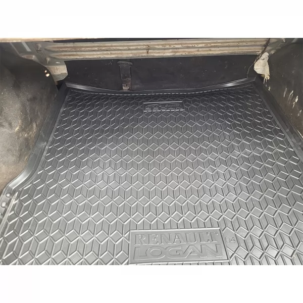 Килимки в багажнику поліуретанові седан RENAULT (Рено) Logan (2004-2012) sedan - 1