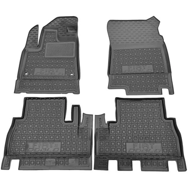 Polyurethane interior mats FIAT Doblo (2022>) TOP with armrest