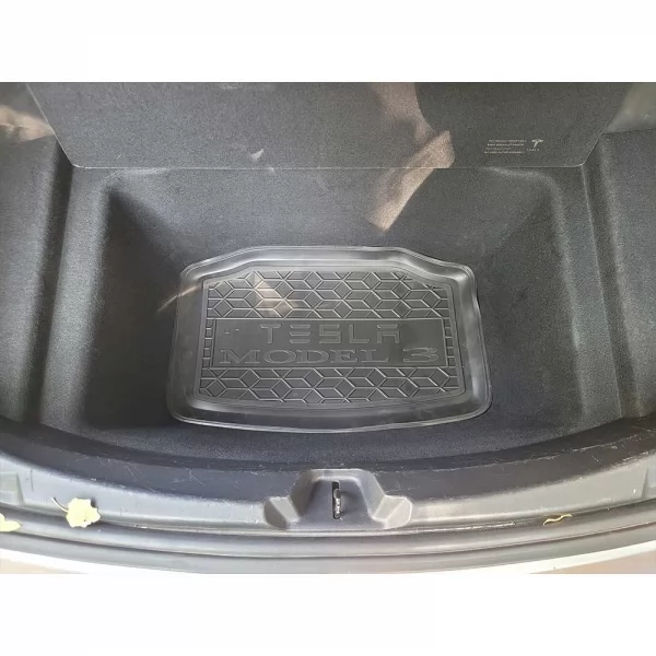 Килимки багажнику поліуретанові задній (нижня ніша) TESLA (Тесла) Model 3 (2017-2022)