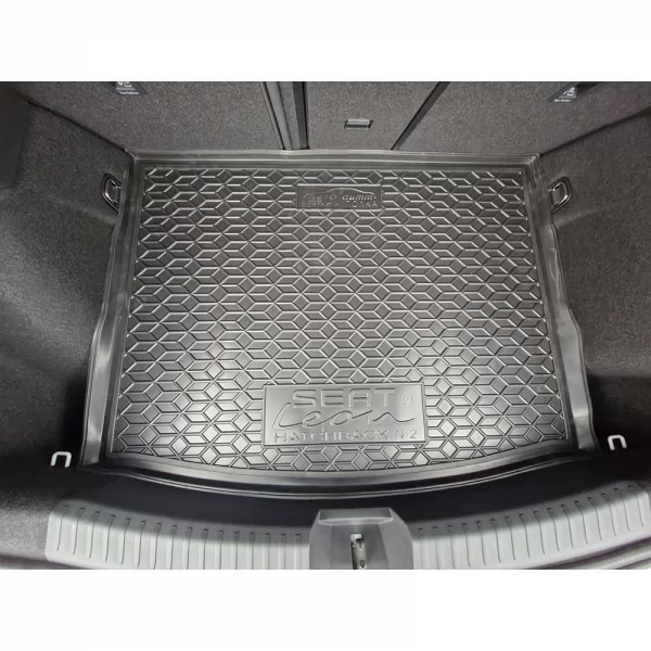 Килимки багажнику поліуретанові  хетчбек №2 дворівневий (верхня полка) SEAT (Сеат) Leon (2021>) - 1