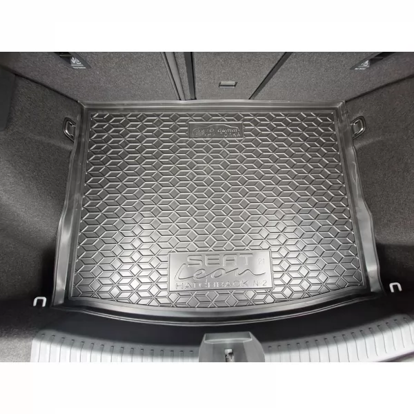 Килимки багажнику поліуретанові  хетчбек №2 дворівневий (верхня полка) SEAT (Сеат) Leon (2021>) - 2