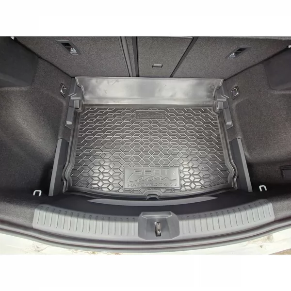 Килимки багажнику поліуретанові хетчбек №2 дворівневий (нижня полка) SEAT (Сеат) Leon (2021>) - 1