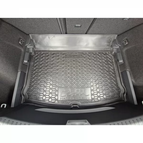 Килимки багажнику поліуретанові хетчбек №2 дворівневий (нижня полка) SEAT (Сеат) Leon (2021>) - 2