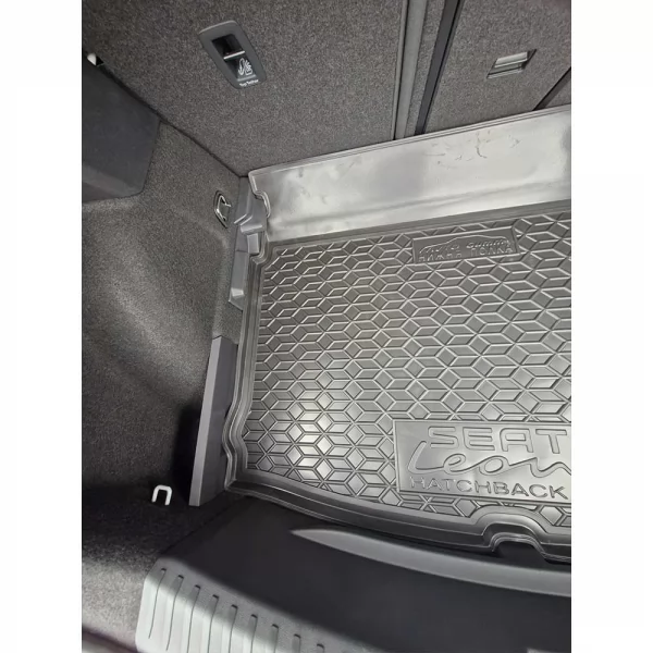 Килимки багажнику поліуретанові хетчбек №2 дворівневий (нижня полка) SEAT (Сеат) Leon (2021>) - 4