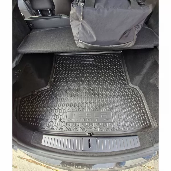 Килимки багажнику поліуретанові задній великий TESLA (Тесла) Model S (2021>) - 5